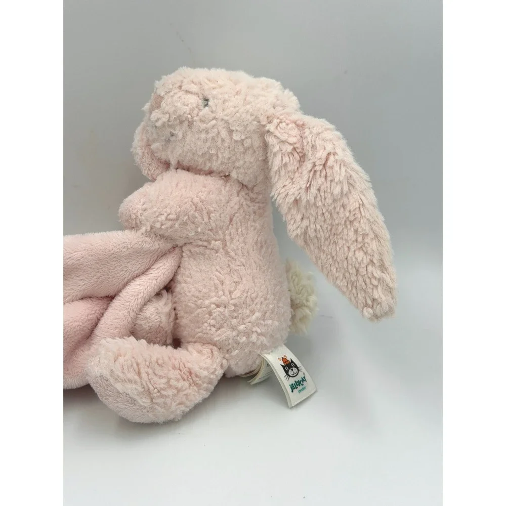 Jellycat Bashful Bunny Soother Pink Security Blanket Lovey 13